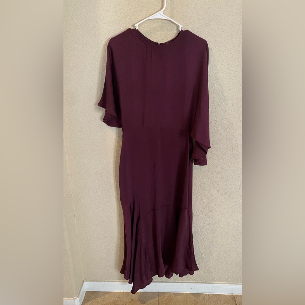 Burgundy Satin ASOS Dress